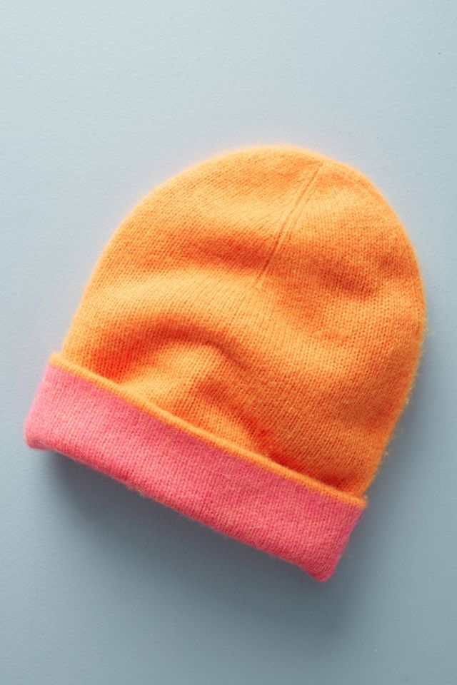 Two-Toned Cashmere Beanie #3