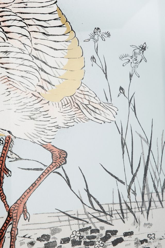 Gilded Heron Diptych Wall Art #4