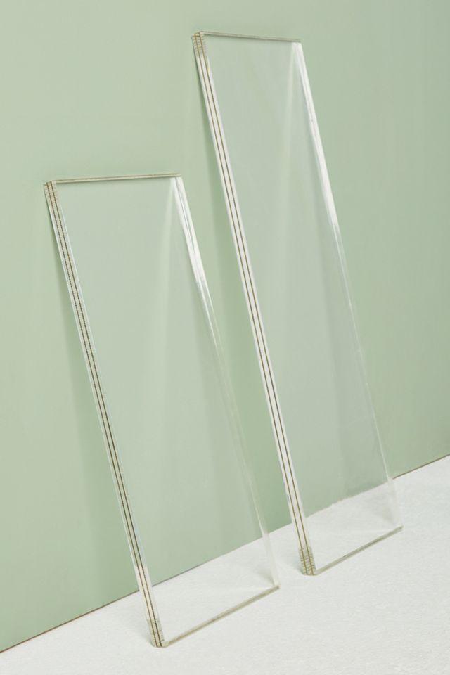 Brass Inlay Lucite Shelf #3