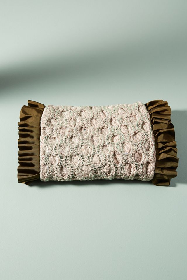 Ruffled Silk Clutch #1
