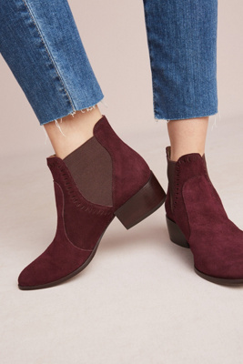 Klub Nico Zafira Women's Chelsea Ankle Booties - Pointed Toe With Side Gore & Chunky Heel - View #5
