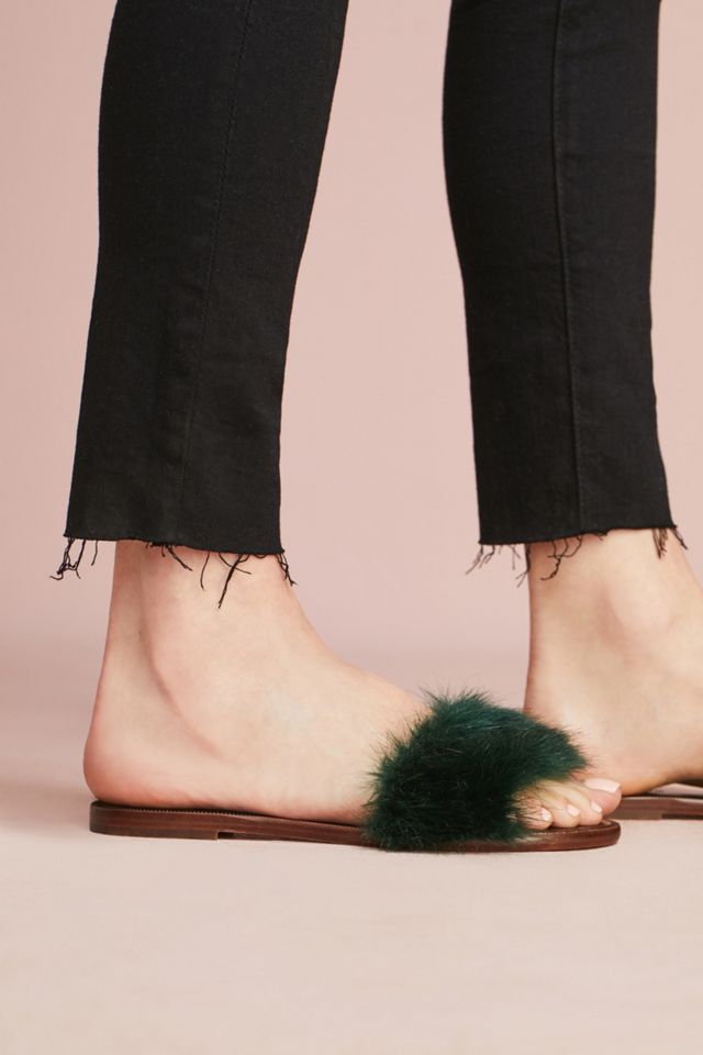 Matiko Hunter Faux Fur Slides #1