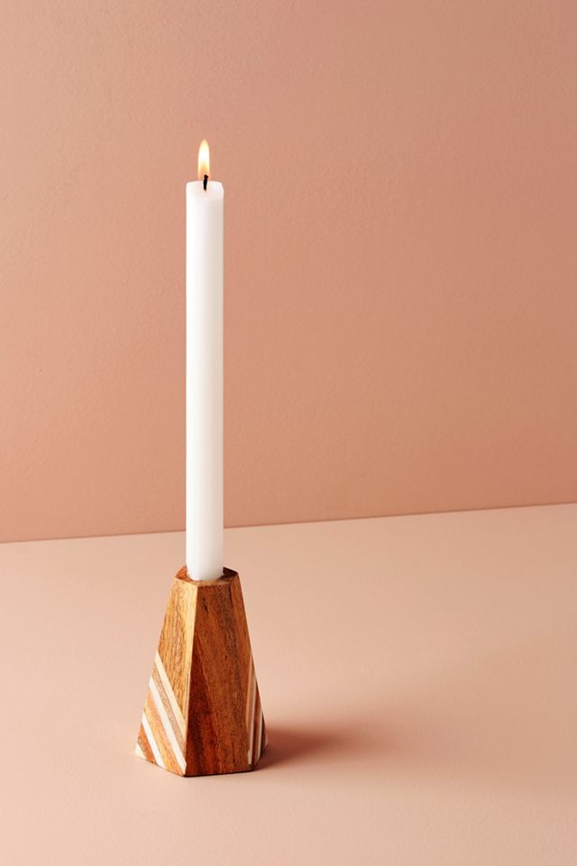 Marquetry Candle Holder #1