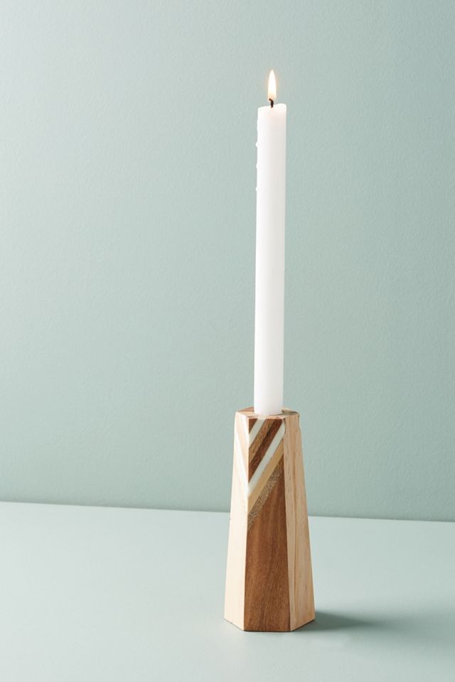 Marquetry Candle Holder #2