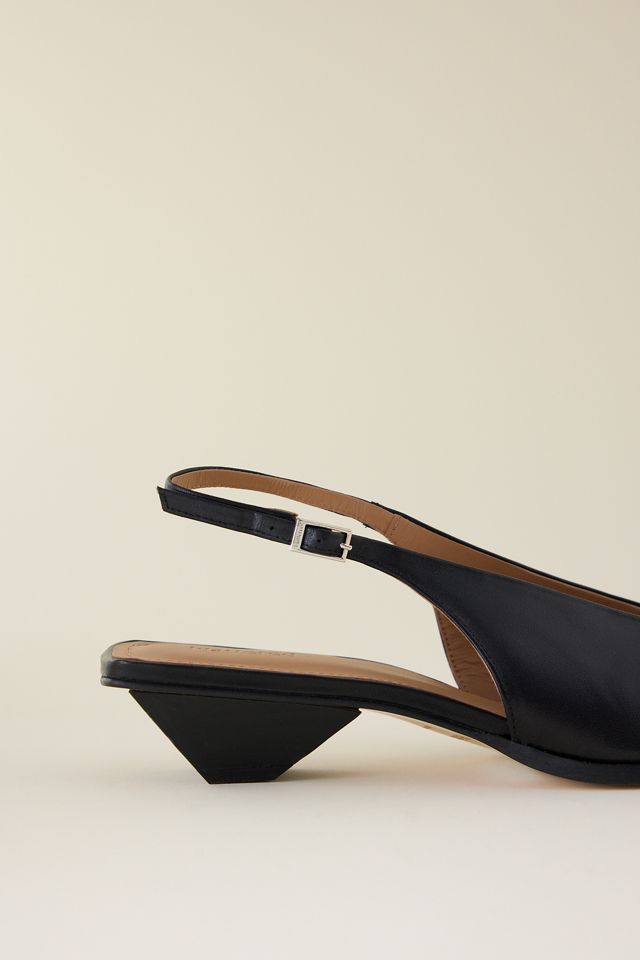 Flattered Avalon Leder-Slingback-Absätze #1