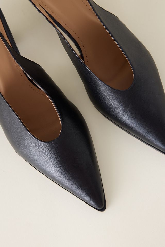 Flattered Avalon Leder-Slingback-Absätze #3