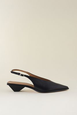Flattered Avalon Leather Slingback Heels