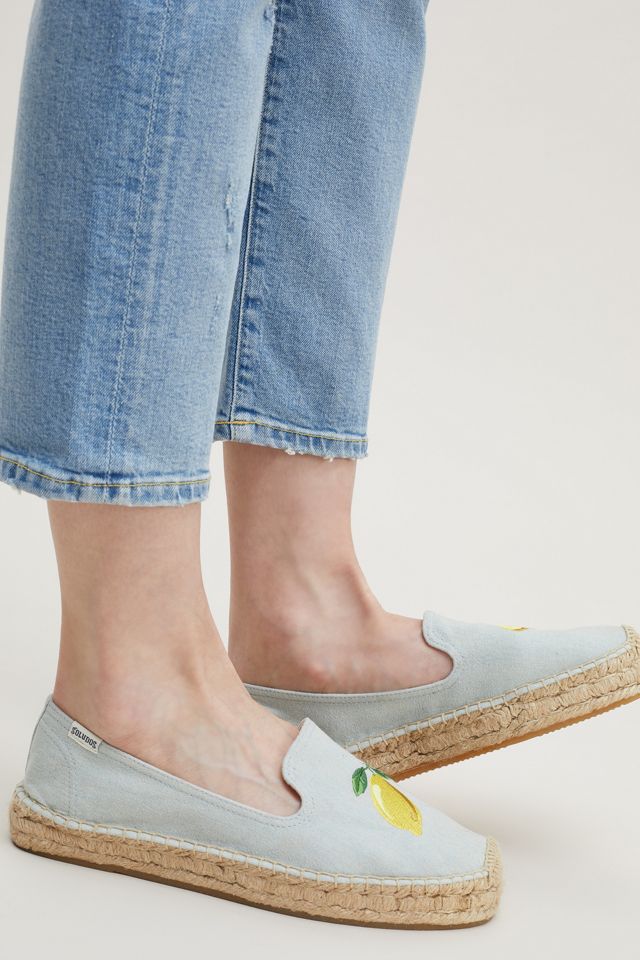 Soludos Arnie Lemon-Print Espadrille #1