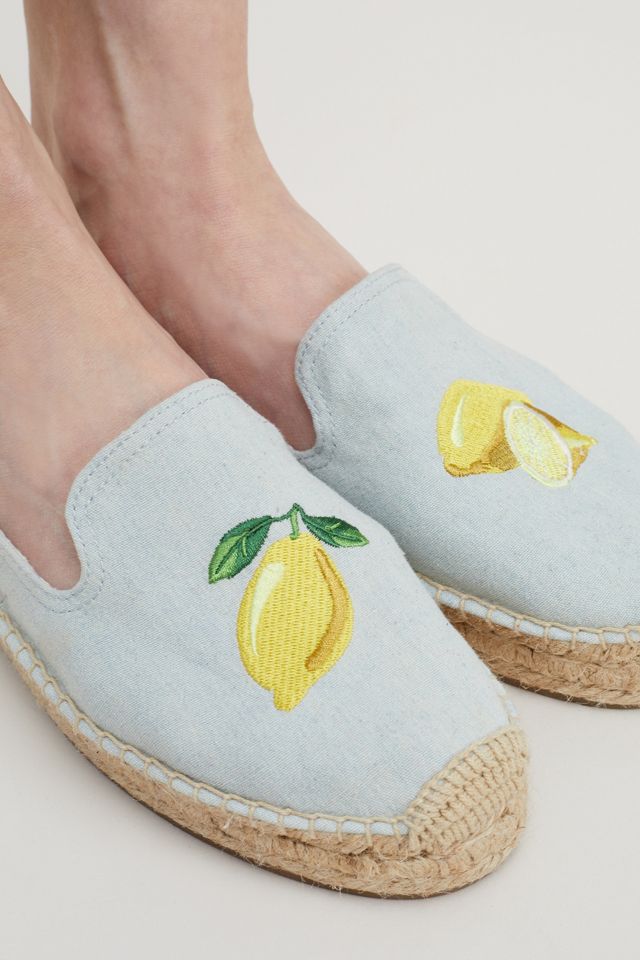 Soludos Arnie Lemon-Print Espadrille #3