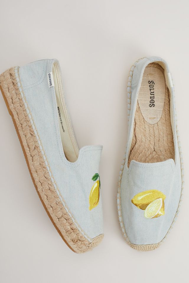 Soludos Arnie Lemon-Print Espadrille #4
