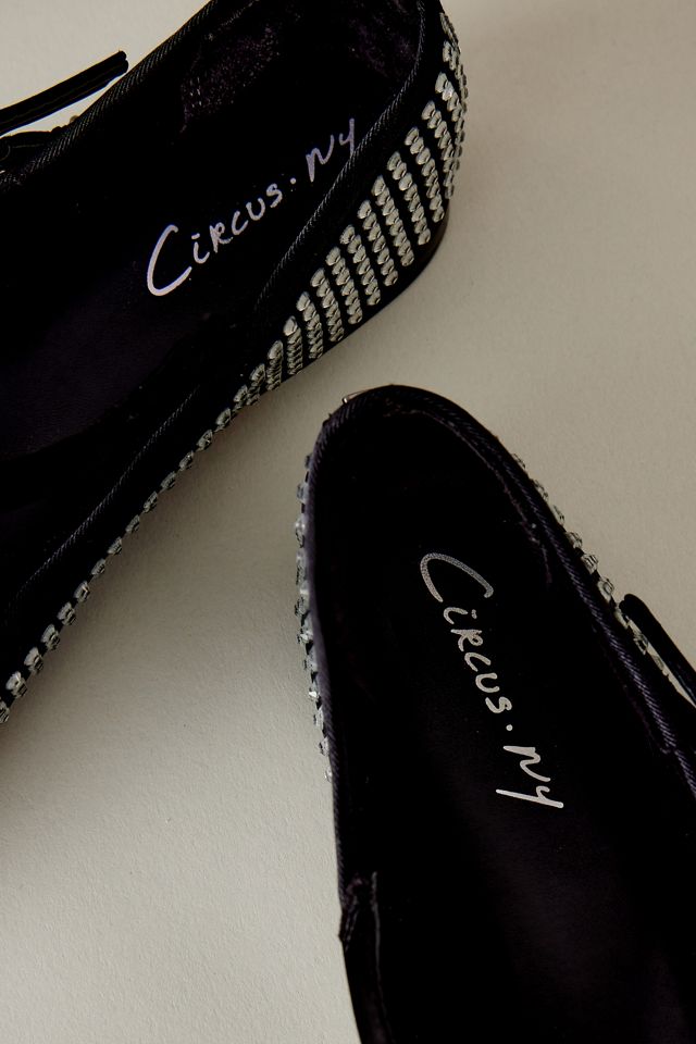 Circus NY Zuri Rhinestone Satin Strappy Ballet Flats #2