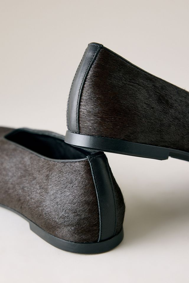 Vagabond Aleya Hair-On Leather Ballet Flats #3