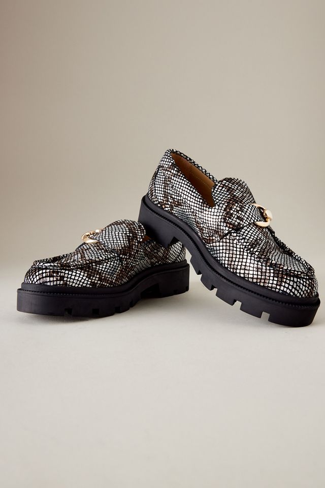 Selected Femme Emma Chain Buckle Leather Loafers #2