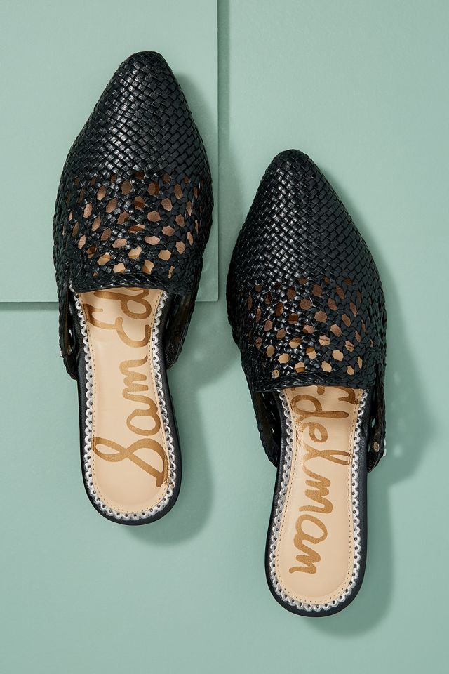 Sam Edelman Clara Flats Slip-on de cuero tejido #1