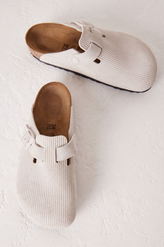 Birkenstock Boston Suede Corduroy Clogs