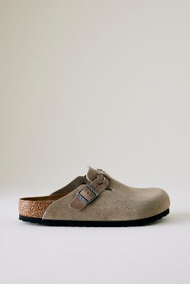 Birkenstock Boston Braided Suede Clogs