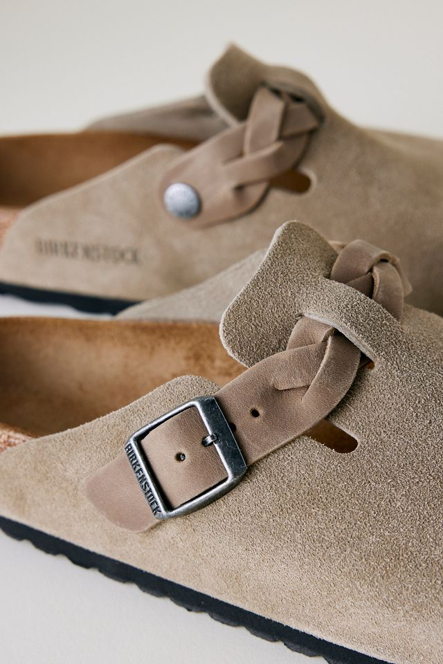 Birkenstock Boston Braided Suede Clogs #2