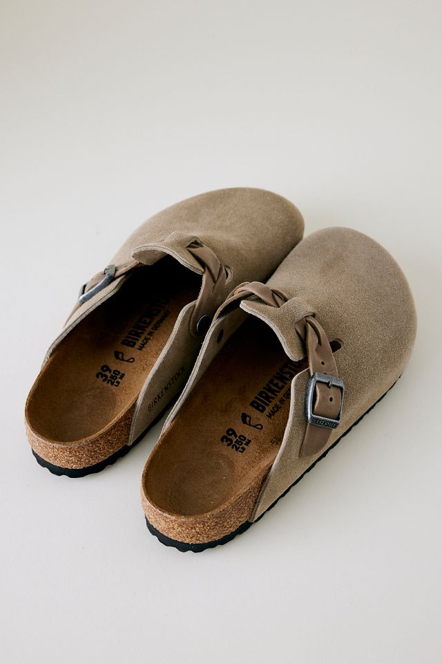 Birkenstock Boston Braided Suede Clogs #3