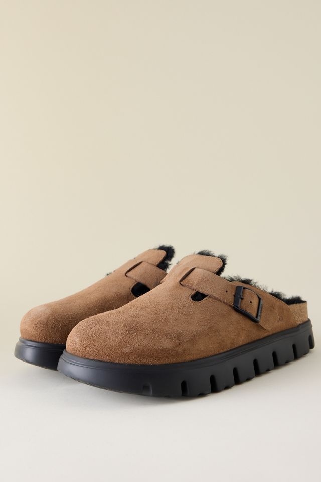 Birkenstock Boston Chunky Suede Clogs #1