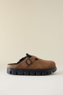 Birkenstock Sabots Boston en Daim Chunky
