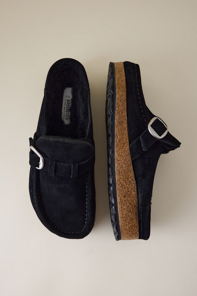 Birkenstock Buckley Shearling Suede Clogs #2