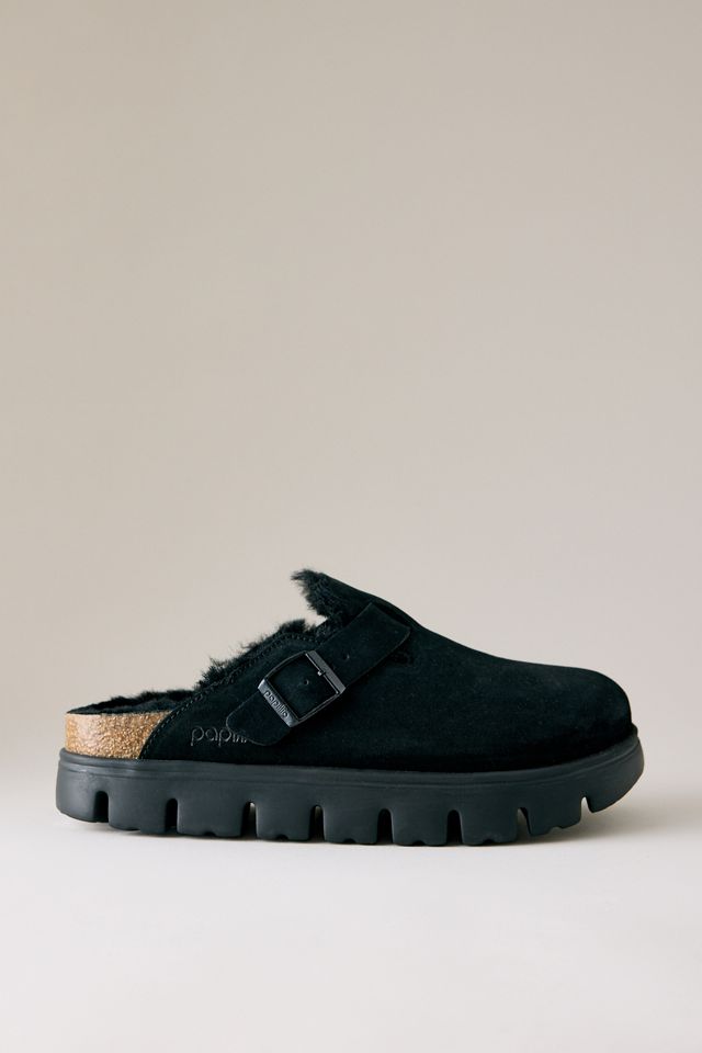 Birkenstock Boston Papillio Chunky Shearling Clogs #1