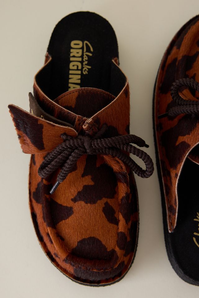 Clarks Desert Nomad Cow Print Mule #1