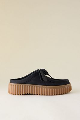 Clarks Torhill Nubuck Mules