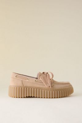 Chaussures bateau en suède Clarks Torhill