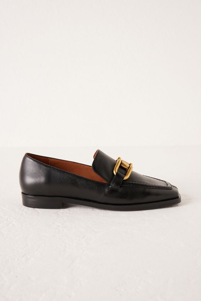 Angel Alarcon Square-Toe Leather Loafers | Anthropologie UK