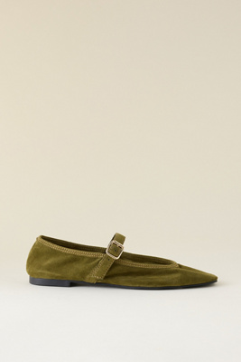 Suede Ballet Flats