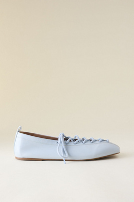 Maeve Tie-up Grommet Ballet Flats In Multi