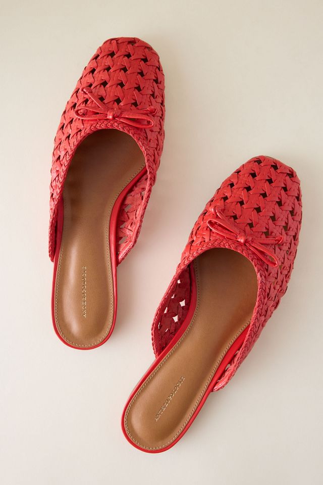 By Anthropologie Woven Bow Mules #1