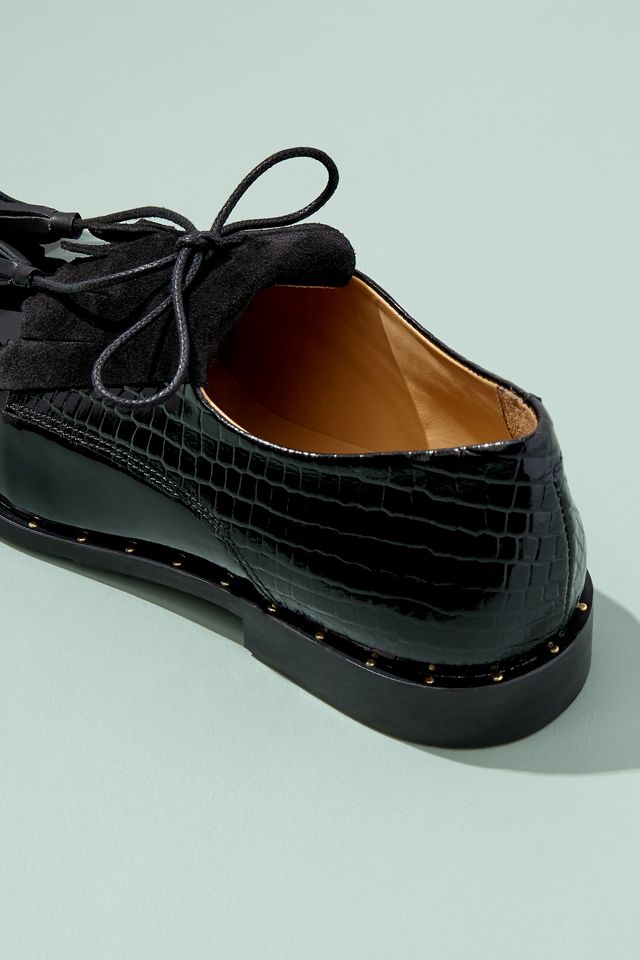 Rogue Matilda Anissa Brogues aus strukturiertem Lackleder #3