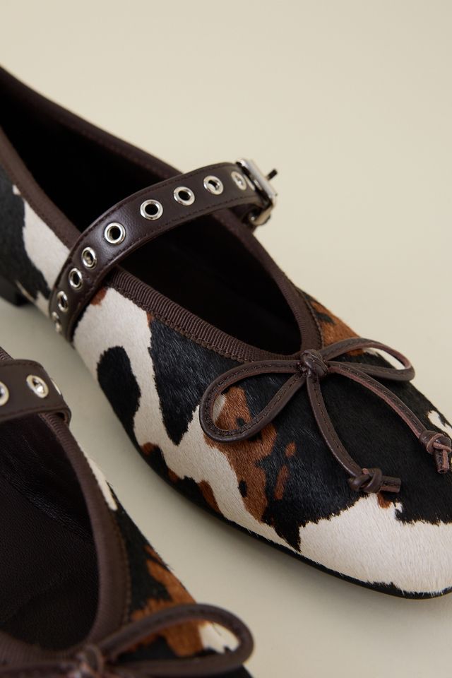 Bibi Lou Nashira Cow Print Ballet Flats #2
