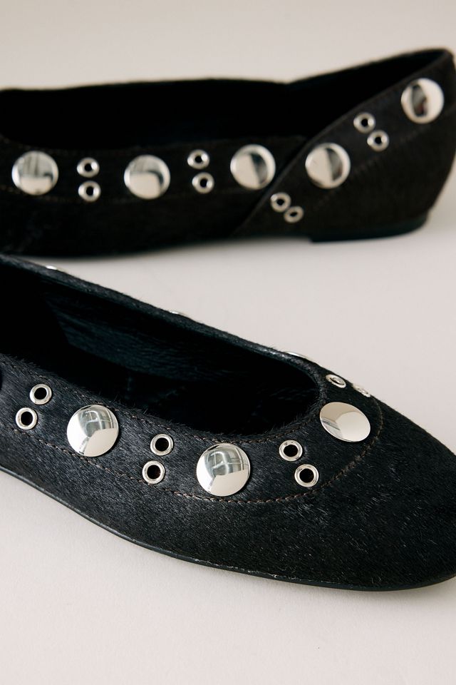 Bibi Lou Faux-Pony Fur Ballet Flats #2