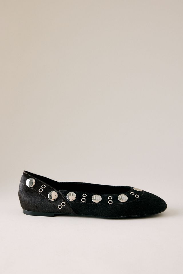 Bibi Lou Faux-Pony Fur Ballet Flats #1