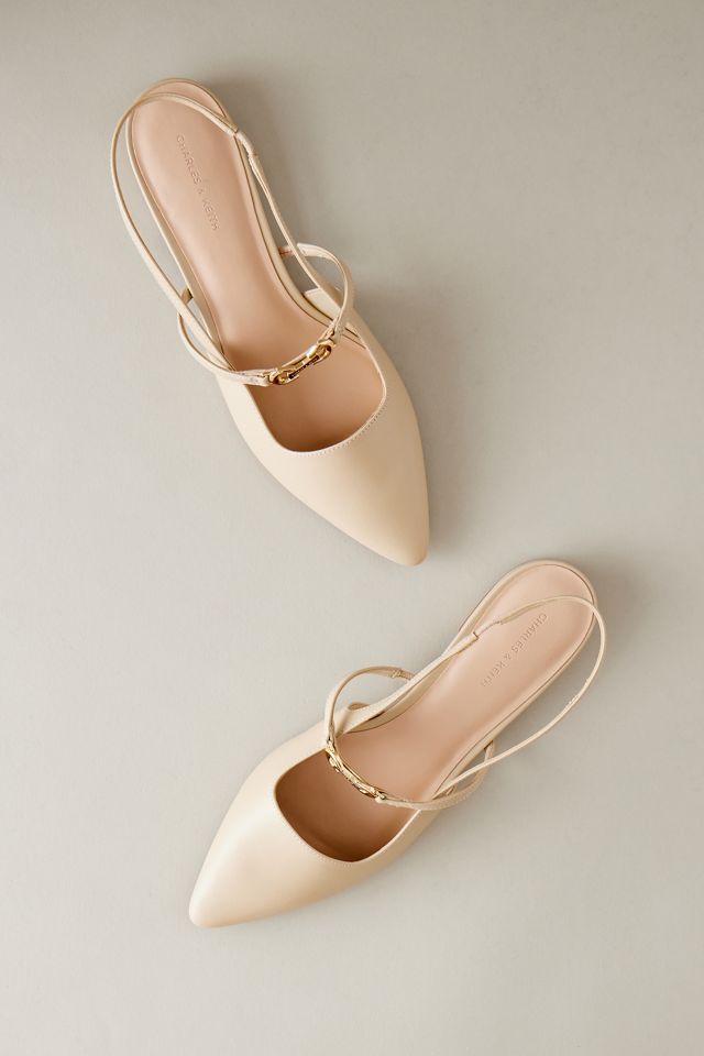 Charles & Keith Pointed-Toe Slingback Flats #2