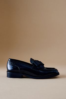 Shop Maeve Square-toe Loafers In Black