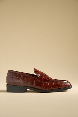 Shop Maeve Square-toe Loafers In Multicolor