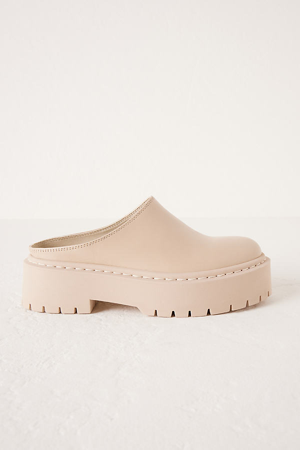 Pilcro Chunky Leather Clogs