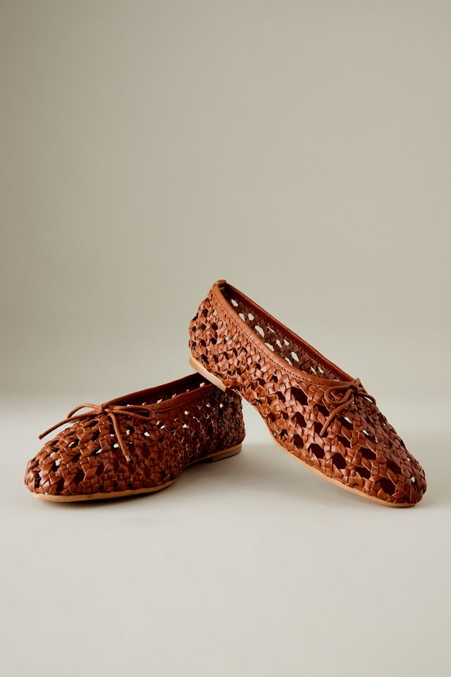 Pilcro Woven Leather Ballet Flats #1