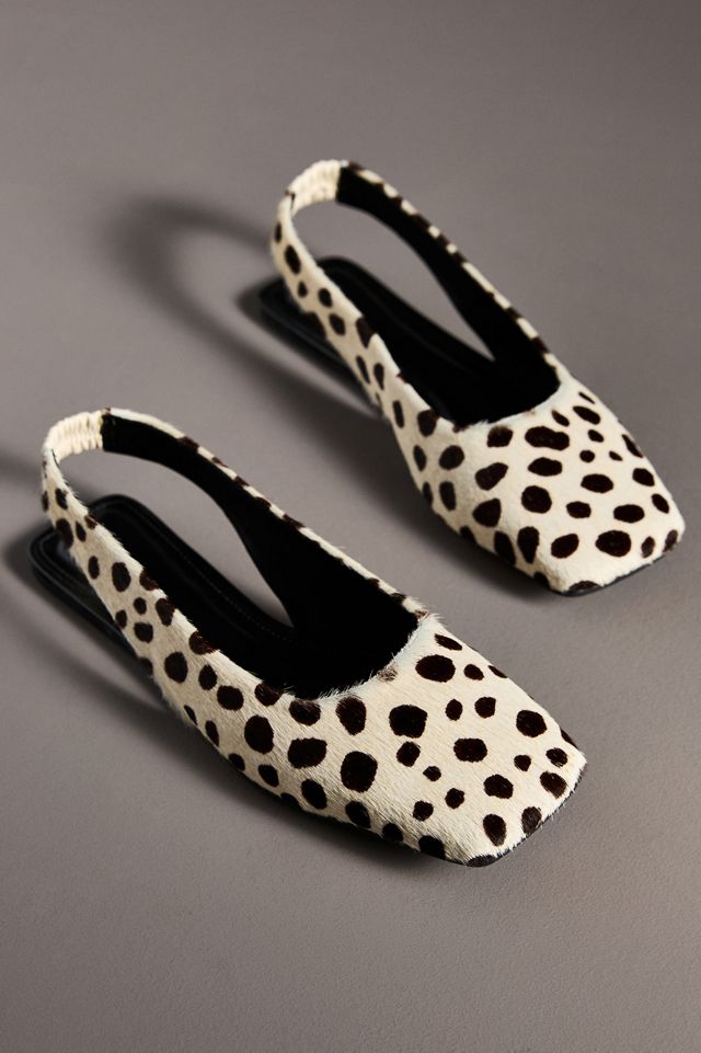 Vicenza Square-Toe Slingback Flats #2