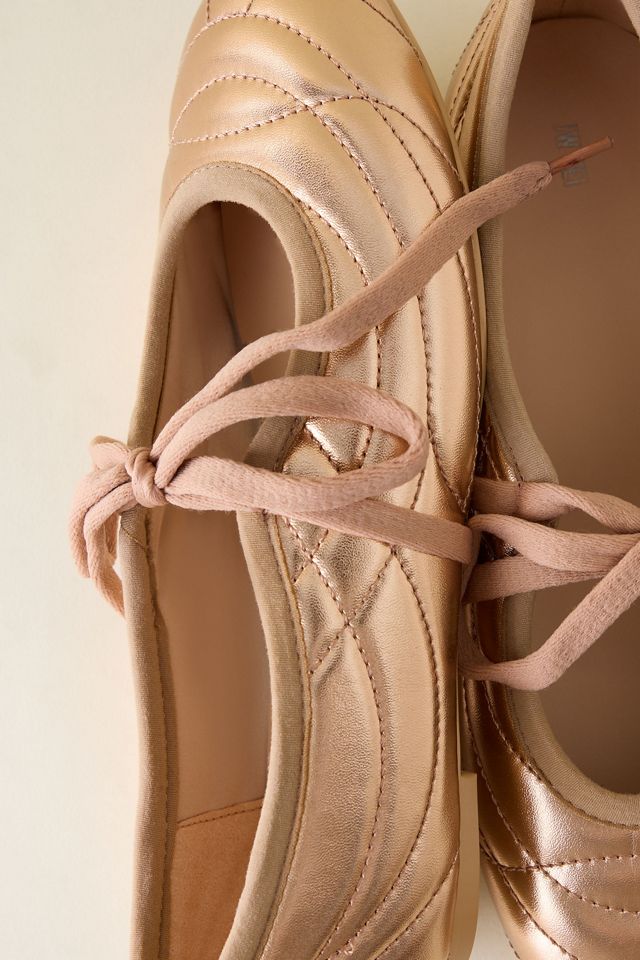 Ballerine Metalliche Allacciate con Impunture JW PEI Erika #3