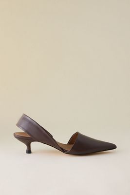 Flattered Ninni Leather Slingback Heels