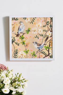 Two Birds In A Tree Wall Art