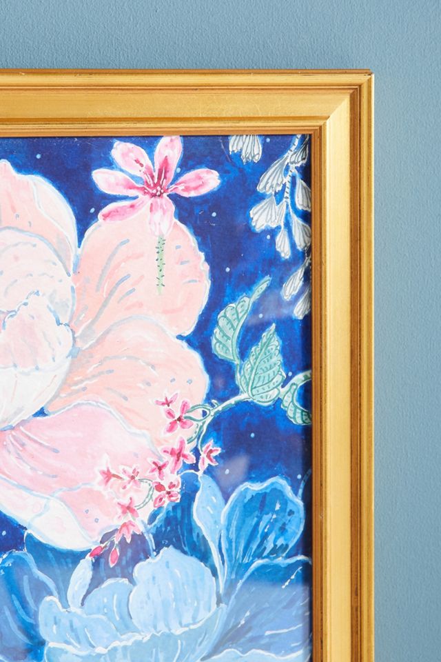 Blue Floral Wall Art #2