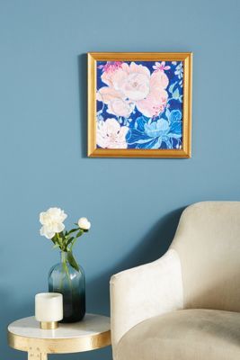 Blue Floral Wall Art