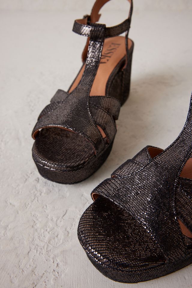Esska Charlie Metallic Heeled Sandals #2
