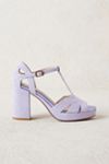 Esska Valerie Ink Blue Block Heel Sandals